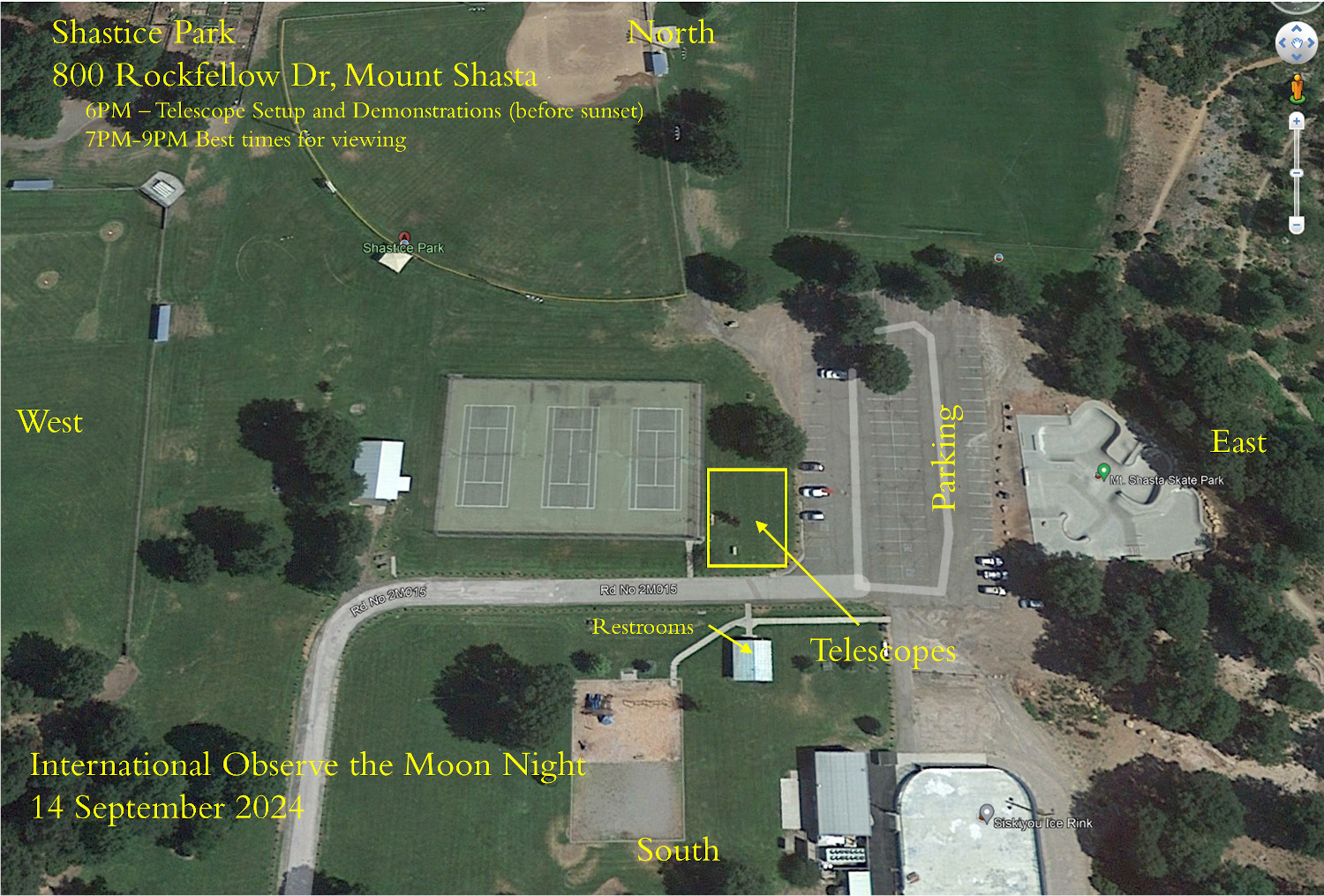 Observe the Moon Location Map