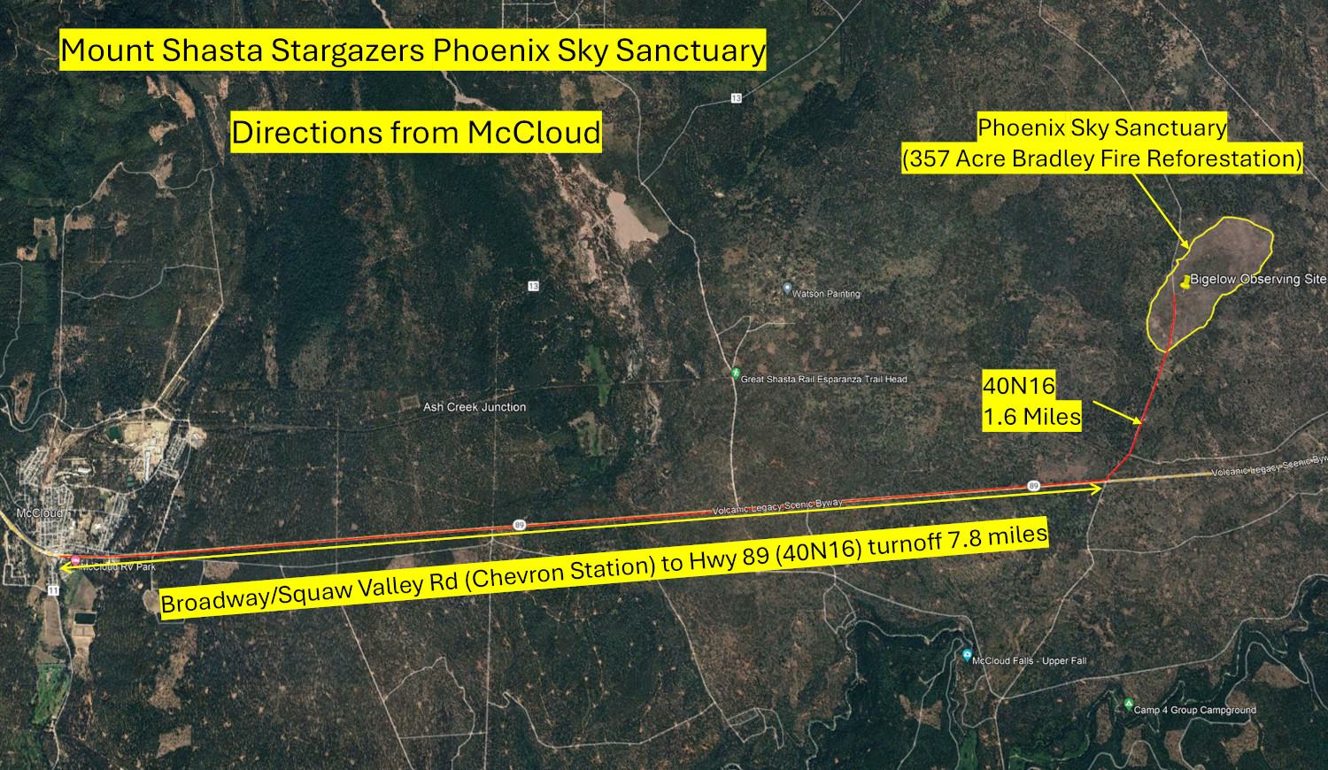 Star Party Location Map